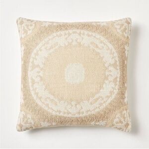 Woven Suzani Square Throw Pillow Gold Threshold designed Studio McGee - NWT